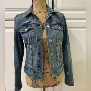 American Eagle   distressed denim jacket
